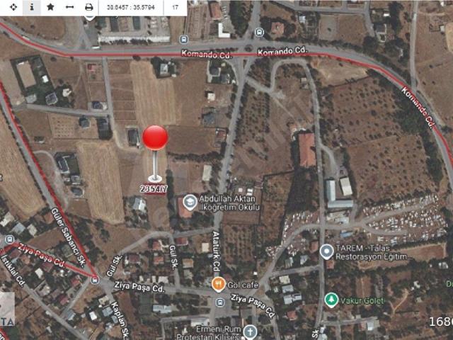 Talas, Kayseri içerisinde satılık Arsa