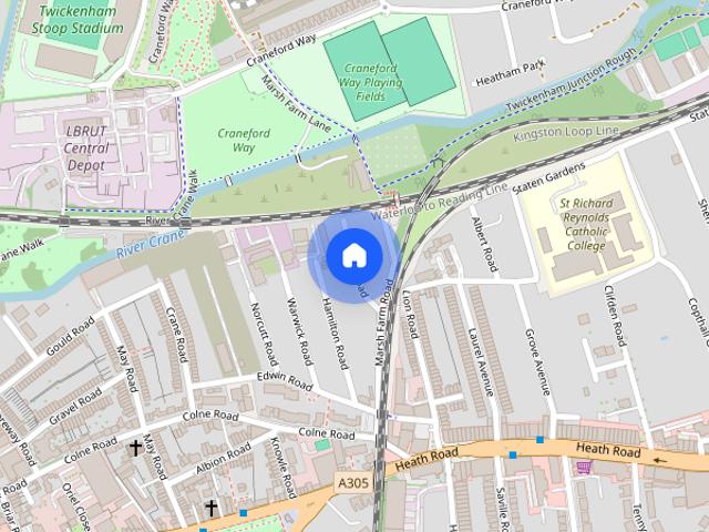House for rent in Strawberry Hill, Greater London