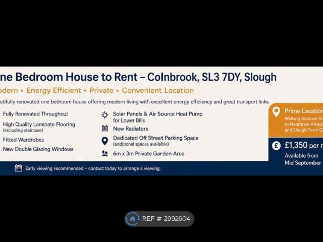 House for rent in Colnbrook with Poyle, Slough