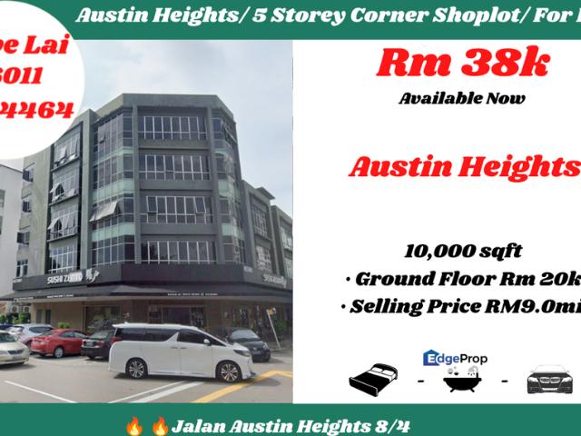 Shop for rent in Austin Heights, Tebrau