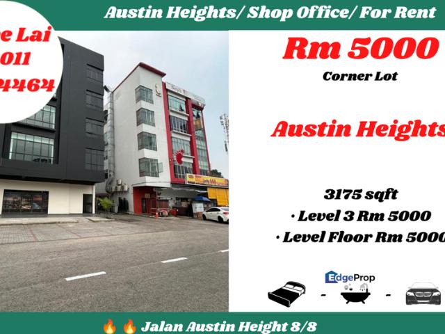 Shop for rent in Austin Heights, Tebrau