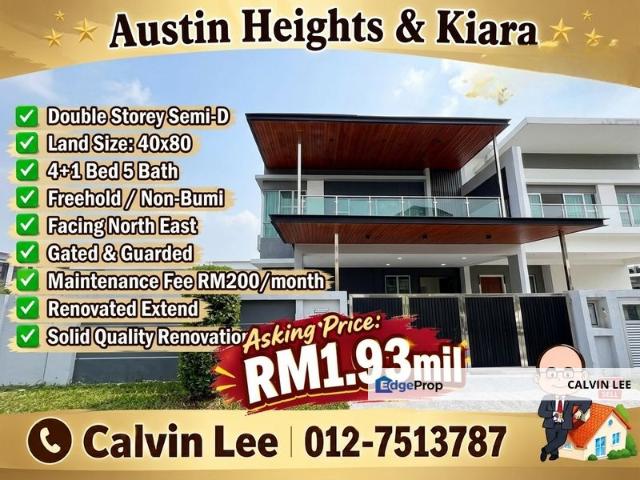 House for sale in Austin Heights, Tebrau