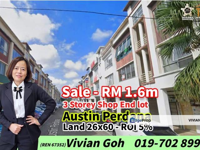 Shop for sale in Tebrau, Johor