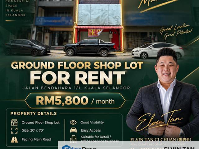 Shop for rent in Kuala Selangor, Selangor