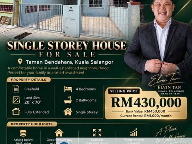 House for sale in Kuala Selangor, Selangor