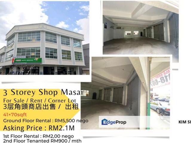 Shop for rent in Masai, Johor