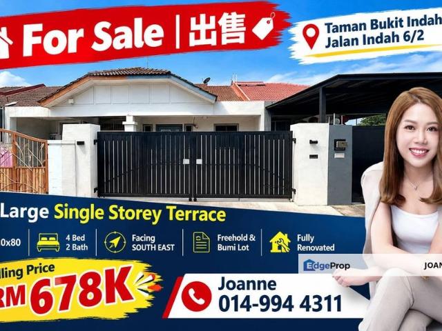 House for sale in Taman Bukit Indah, Iskandar Puteri