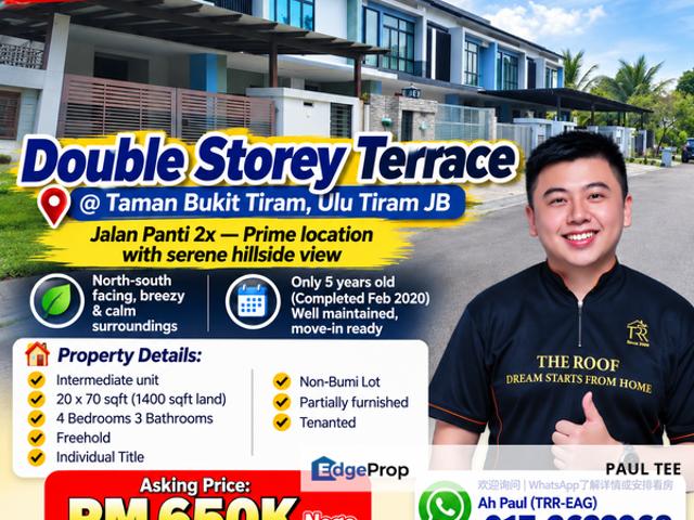 House for sale in Ulu Tiram, Johor Bahru