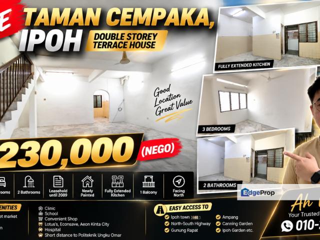 House for sale in Majlis Bandaraya Ipoh, Kinta