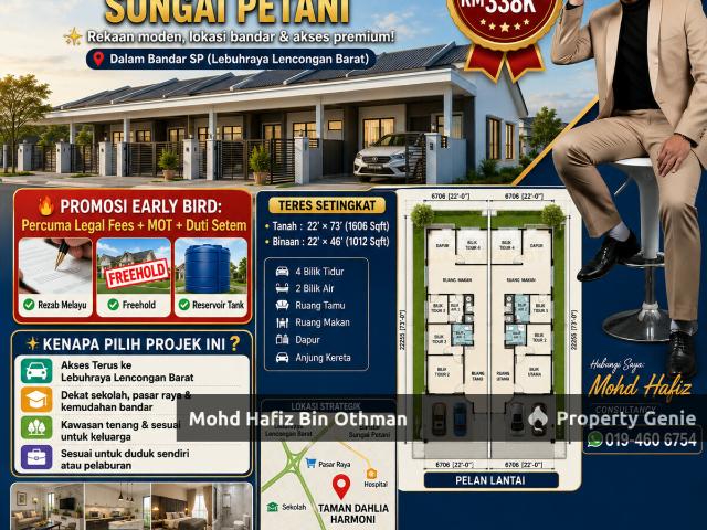 Terraced House for sale in Sungai Petani, Kuala Muda