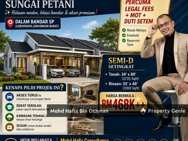 Residential House for sale in Sungai Petani, Kuala Muda