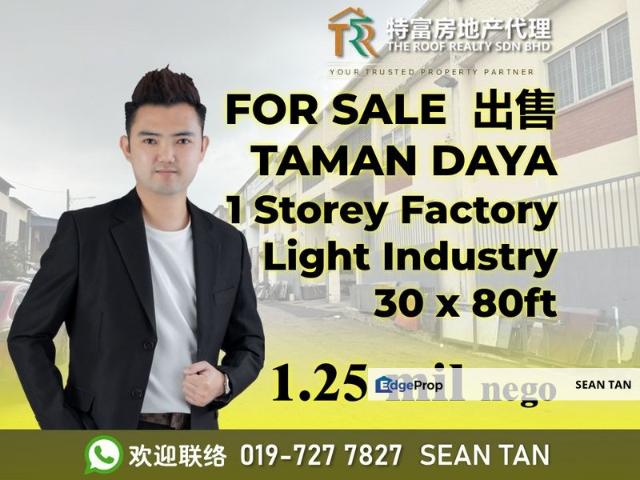 Warehouse for sale in Johore Bahru, Johor