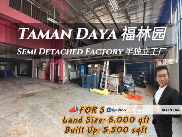 Warehouse for sale in Tebrau, Johor