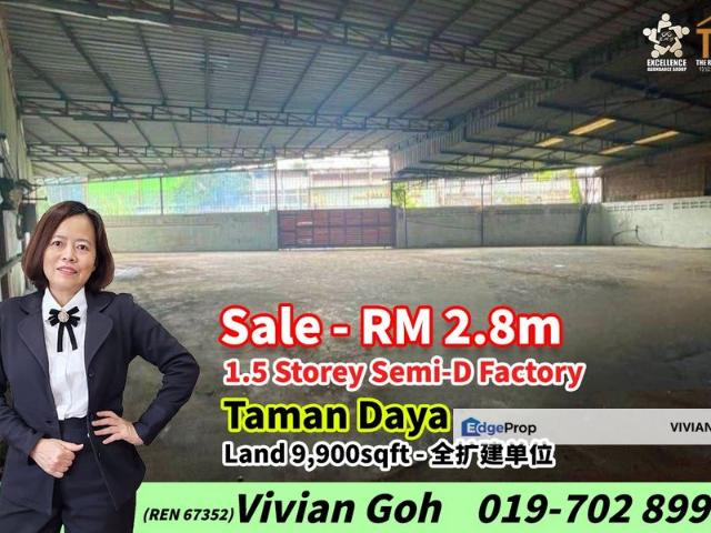 Warehouse for sale in Tebrau, Johor