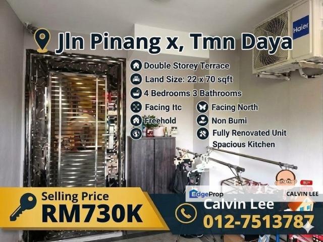 House for sale in Taman Daya, Tebrau