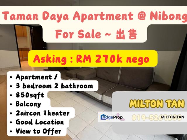 Condominium for sale in Tebrau, Johor