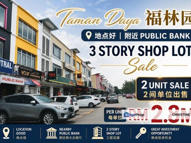 Shop for sale in Johore Bahru, Johor