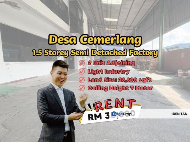 Warehouse for rent in Ulu Tiram, Johor Bahru