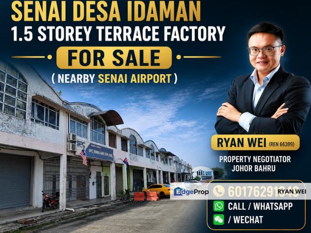 Warehouse for sale in Seelong, Johor