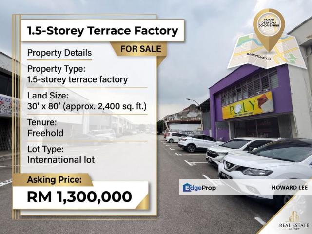 Warehouse for sale in Johor