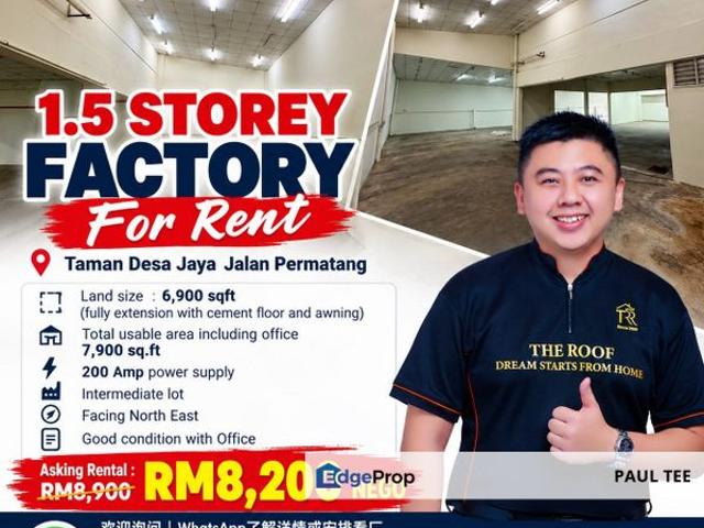 Warehouse for rent in Johor Bahru