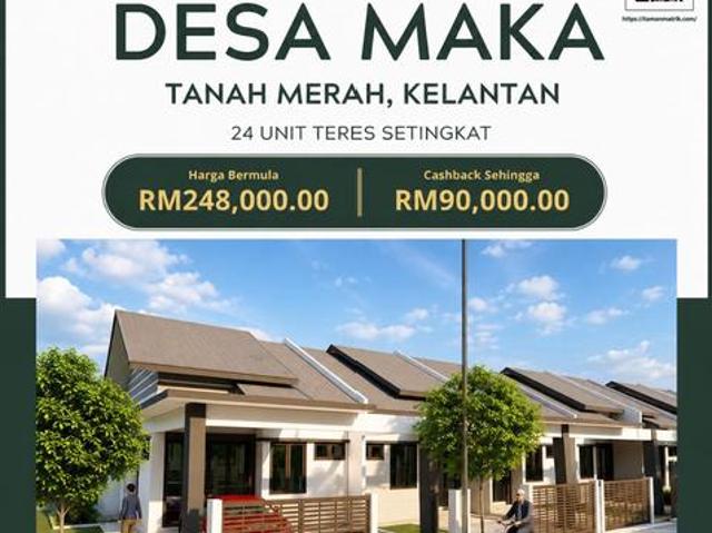 Terraced House for sale in Tanah Merah, Kelantan