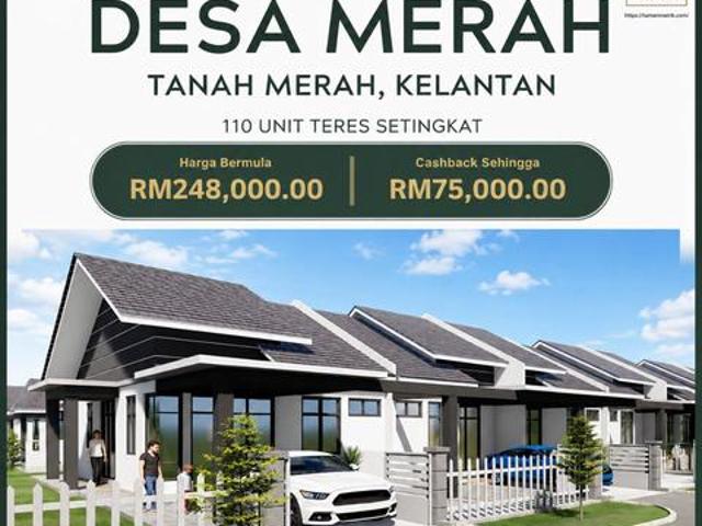 Terraced House for sale in Tanah Merah, Kelantan