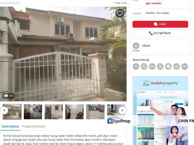House for rent in Malaka