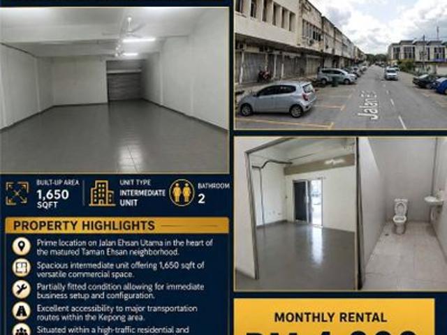 Shop for rent in Selayang, Selangor