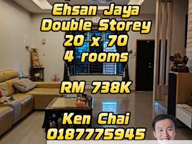 House for sale in Ehsan Jaya, Plentong