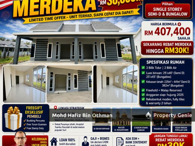 Residential House for sale in Kangar, Perlis