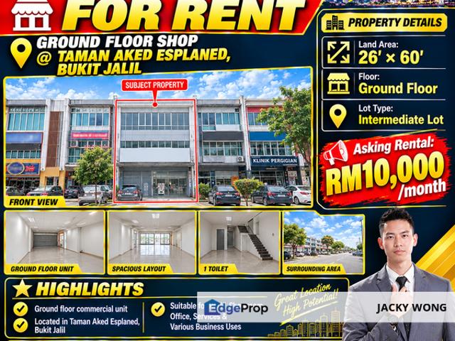 Shop for rent in Bukit Jalil, Kuala Lumpur