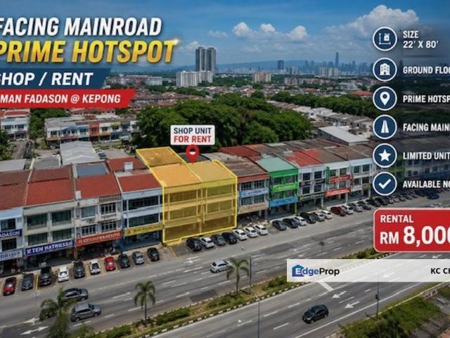 Shop for rent in Kepong, Kuala Lumpur