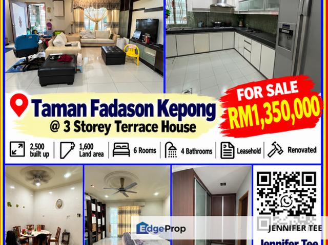 House for sale in Taman Fadason, Kepong