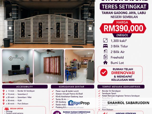 House for sale in Gadong, Negeri Sembilan