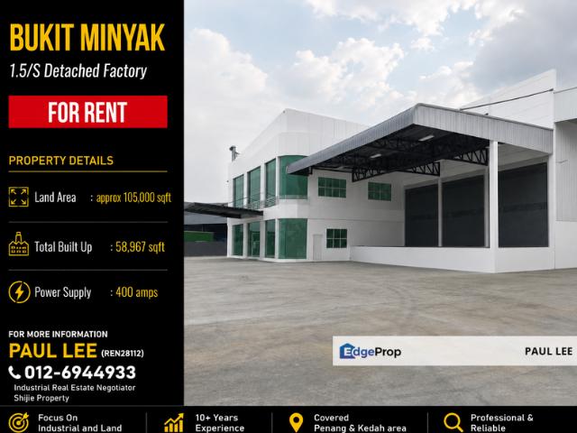 Warehouse for rent in Wellesley, Penang