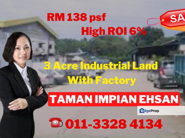 Warehouse for sale in Kajang, Langat