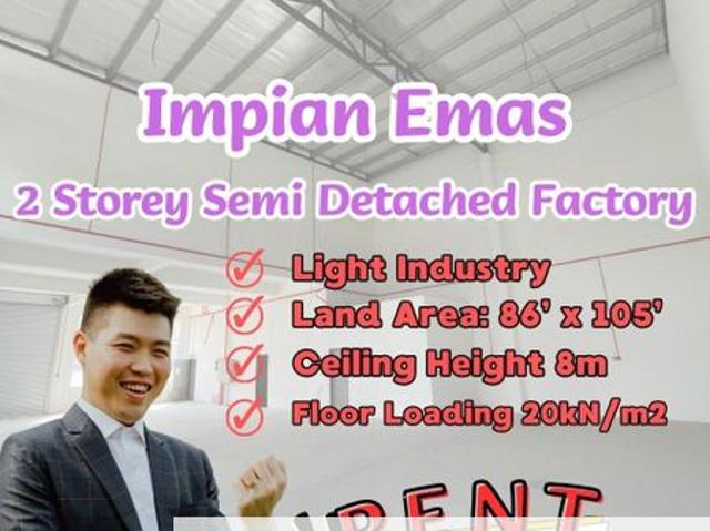 Warehouse for rent in Bukit Ledang, Johor