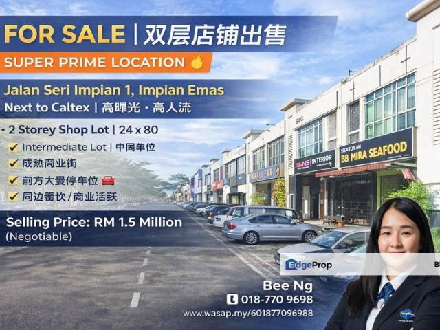 Shop for sale in Bukit Ledang, Johor