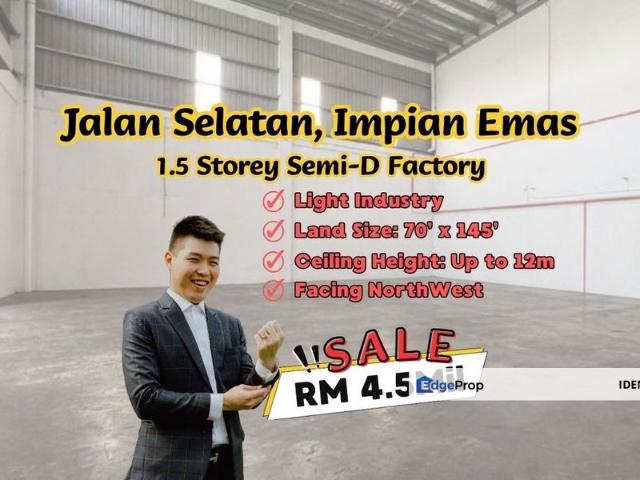 Warehouse for sale in Skudai, Iskandar Puteri