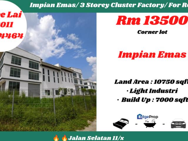 Warehouse for rent in Kawasan Perindustrian Ringan Pulai, Iskandar Puteri