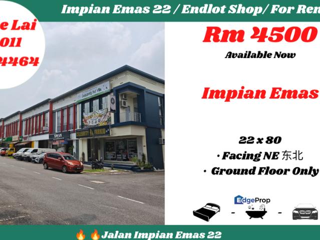 Shop for rent in Taman Impian Emas, Iskandar Puteri