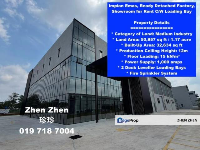 Warehouse for rent in Bukit Ledang, Johor