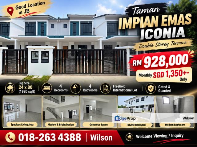 House for sale in Taman Impian Emas, Iskandar Puteri