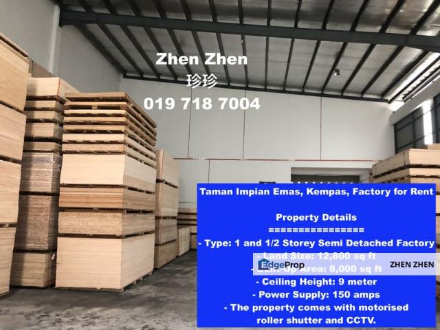 Warehouse for rent in Bukit Ledang, Johor