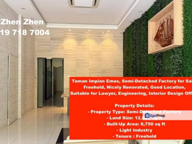 Warehouse for sale in Skudai, Iskandar Puteri