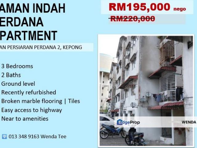 Flat for sale in Kepong, Kuala Lumpur