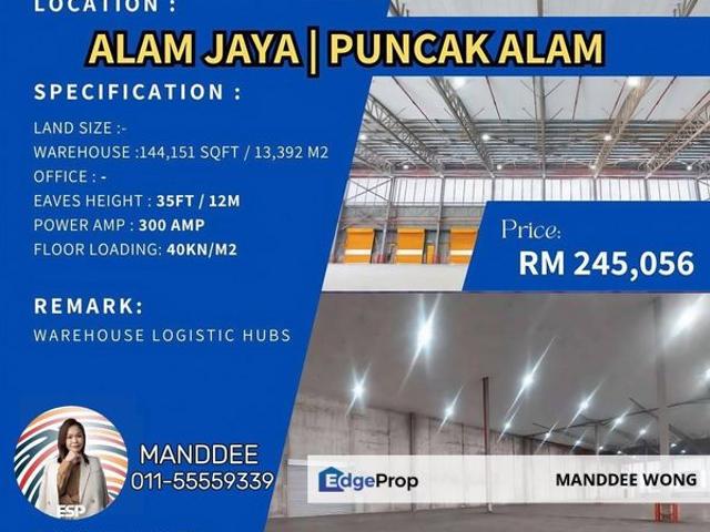 Warehouse for rent in Jeram, Selangor