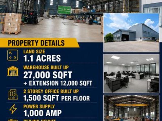 Warehouse for rent in Jeram, Selangor