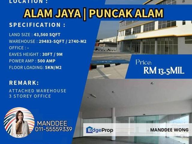 Warehouse for sale in Jeram, Selangor